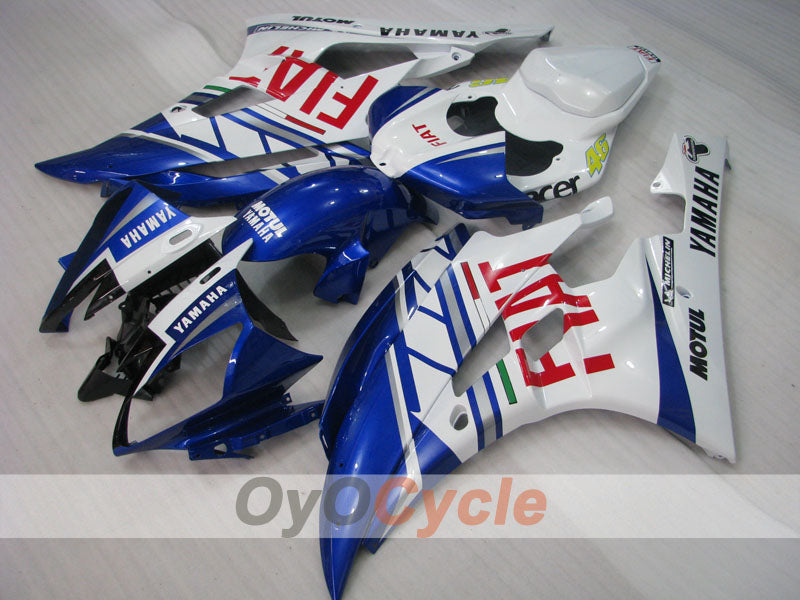 Injection Fairing kit for 06-07 YZF-R6 - Blue, White - FIAT, MOTUL #OYO87900932