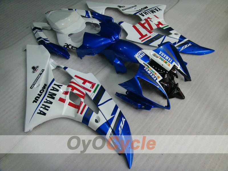 Injection Fairing kit for 06-07 YZF-R6 - Blue, White - FIAT, MOTUL #OYO87900934 Main image