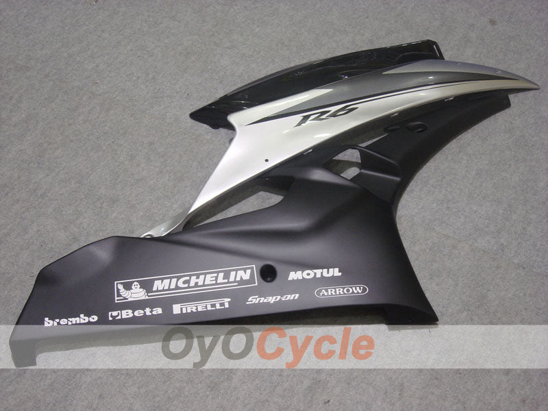 Injection Fairing kit for 06-07 YZF-R6 - Black, Silver, Matte - Factory Style #OYO87900946