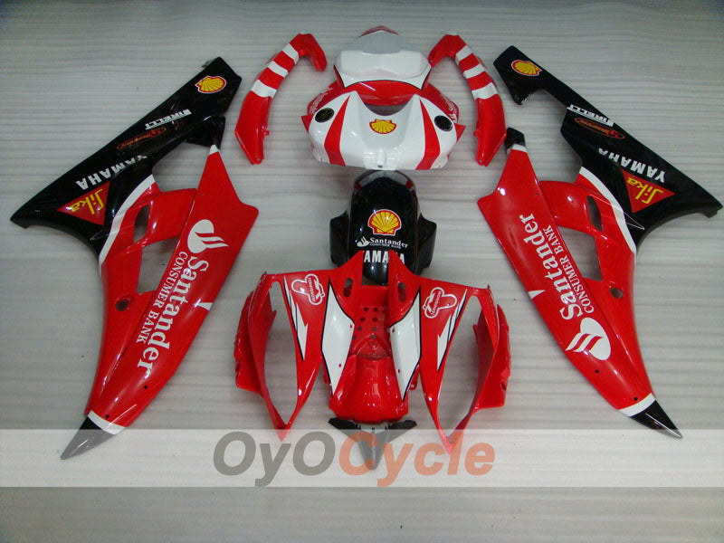 Injection Fairing kit for 06-07 YZF-R6 - Red, Black - Santander #OYO87900953 Secondary image