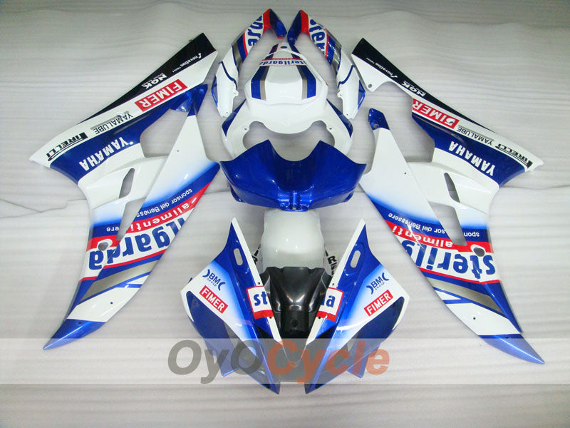 Injection Fairing kit for 06-07 YZF-R6 - Blue, White - Sterilgarda #OYO87900954