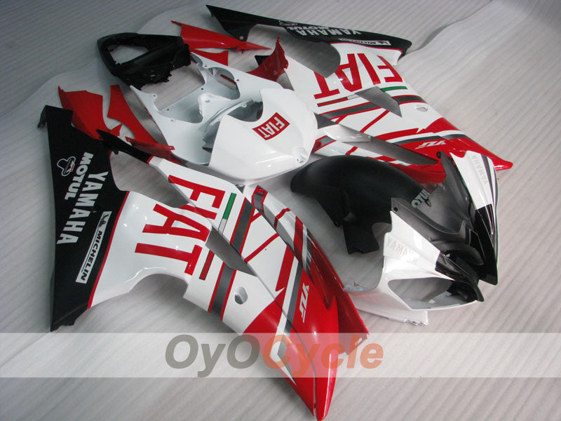 Injection Fairing kit for 08-16 YZF-R6 - Red, White - FIAT #OYO87900958 Secondary image
