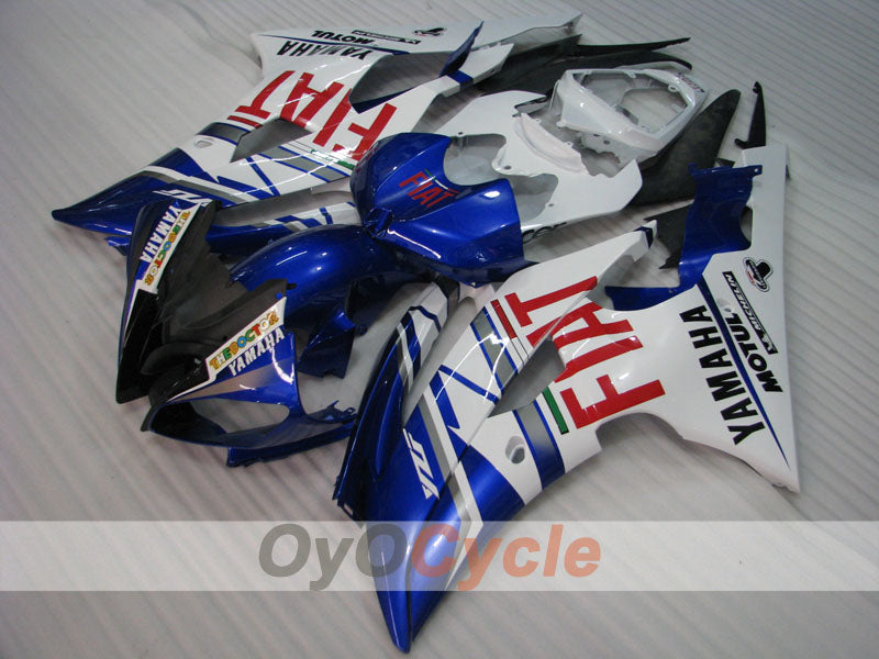 Injection Fairing kit for 08-16 YZF-R6 - Blue, White - FIAT #OYO87900960