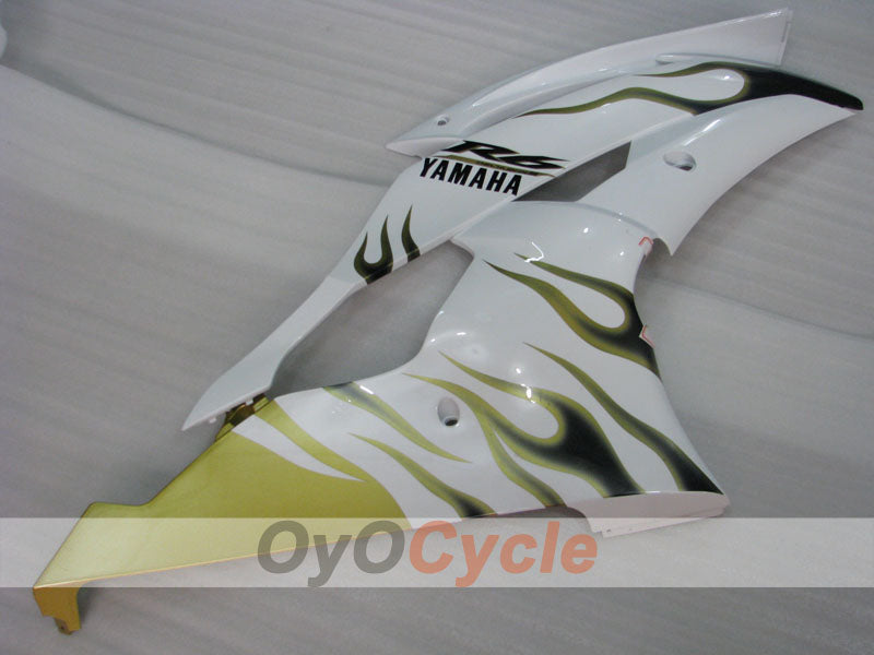 Injection Fairing kit for 08-16 YZF-R6 - Green, White - Flame #OYO87900963
