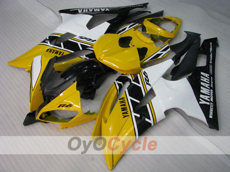 Injection Fairing kit for 08-16 YZF-R6 - Yellow, Black - Factory Style #OYO87900975