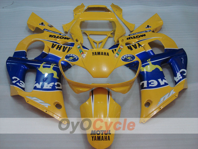 Injection Fairing kit for 98-02 YZF-R6 - Yellow, Blue - Camel, MOTUL #OYO87900981 Secondary image