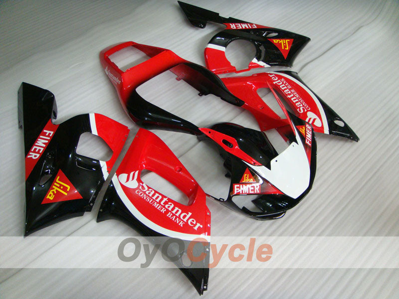Injection Fairing kit for 98-02 YZF-R6 - Red, Black - Santander #OYO87901022