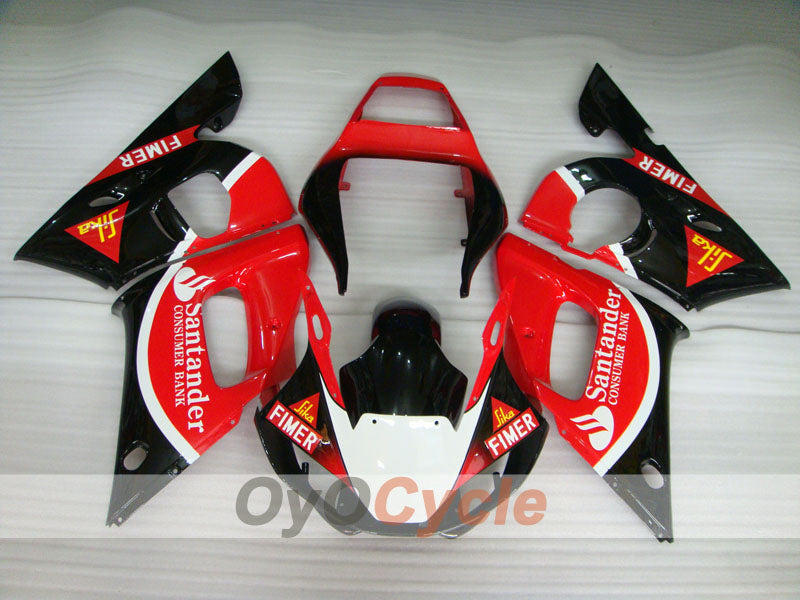 Injection Fairing kit for 98-02 YZF-R6 - Red, Black - Santander #OYO87901022 Secondary image