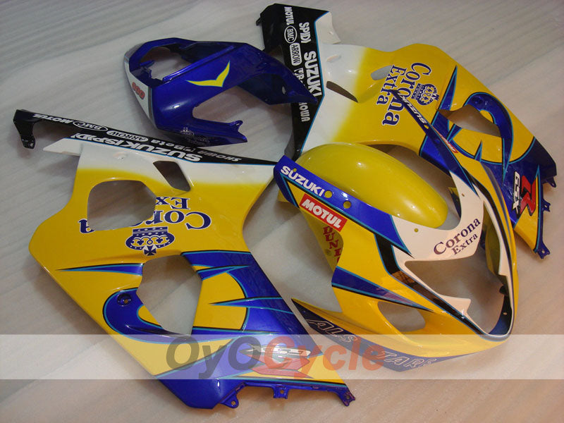 Injection Fairing kit for 04-05 GSX R750 - Yellow, Blue - Corona #OYO87901240 Secondary image