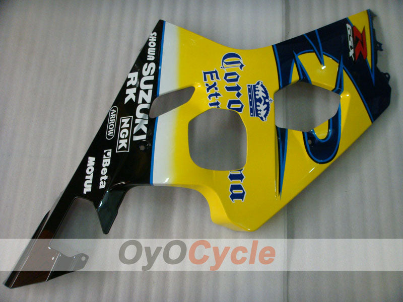 Injection Fairing kit for 04-05 GSXR600 - Yellow, Black - Corona, MOTUL #OYO87901166