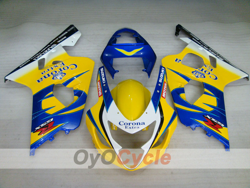 Injection Fairing kit for 04-05 GSX R750 - Yellow, Blue - Corona #OYO87901243 Secondary image