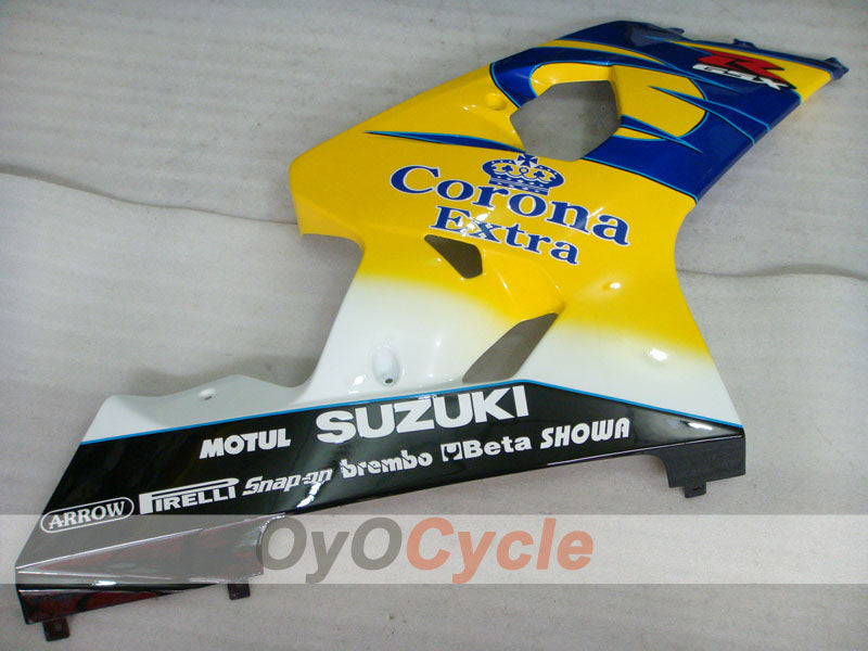 Injection Fairing kit for 04-05 GSXR600 - Yellow, Blue - Corona, MOTUL #OYO87901167