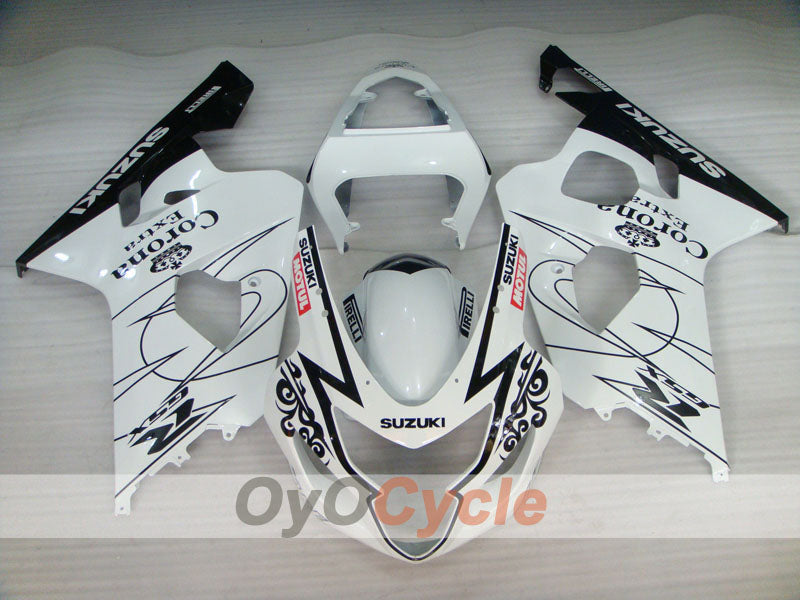 Injection Fairing kit for 04-05 GSXR600 - White, Black - Corona, MOTUL #OYO87901169 Secondary image