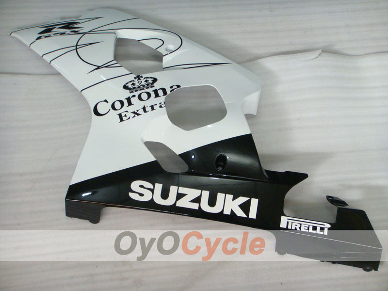 Injection Fairing kit for 04-05 GSX R750 - White, Black - Corona #OYO87901245