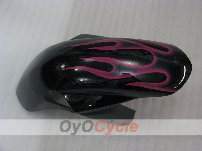 Injection Fairing kit for 04-05 GSXR600 - Red, Black - Flame #OYO87901188
