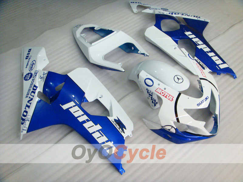 Injection Fairing kit for 04-05 GSX R750 - Blue, White - Jordan #OYO87901256 Main image