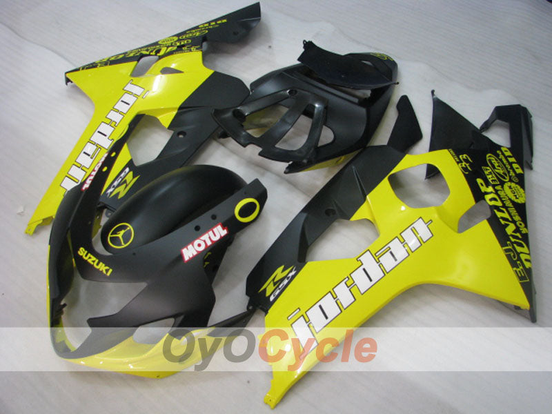 Injection Fairing kit for 04-05 GSX R750 - Yellow, Black - Jordan #OYO87901257 Secondary image