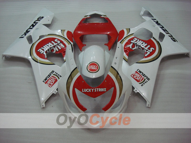Injection Fairing kit for 04-05 GSX R750 - Red, White - Lucky Strike #OYO87901259 Secondary image