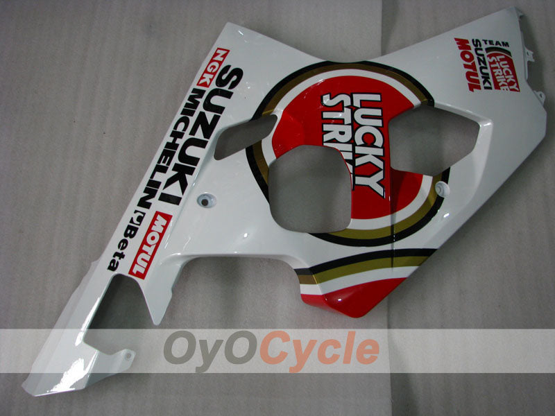 Injection Fairing kit for 04-05 GSXR600 - Red, White - Lucky Strike, MICHELIN, MOTUL #OYO87901205