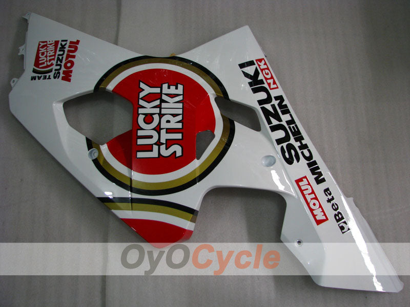 Injection Fairing kit for 04-05 GSXR600 - Red, White - Lucky Strike, MICHELIN, MOTUL #OYO87901205