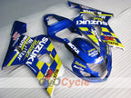 Injection Fairing kit for 04-05 GSX R750 - Yellow, Blue - Movistar #OYO87901165