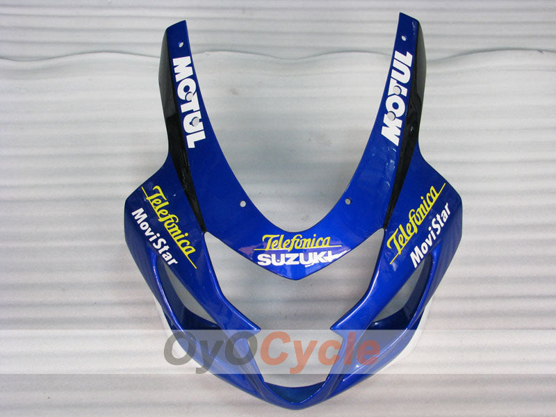 Injection Fairing kit for 04-05 GSX R750 - Yellow, Blue - Movistar #OYO87901165