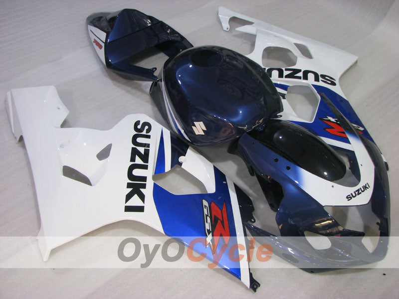 Injection Fairing kit for 04-05 GSX R750 - Blue, White - Factory Style #OYO87901179