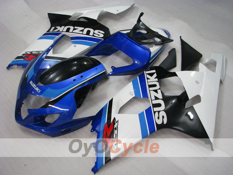Injection Fairing kit for 04-05 GSX R750 - White, Black - Factory Style #OYO87901187 Main image