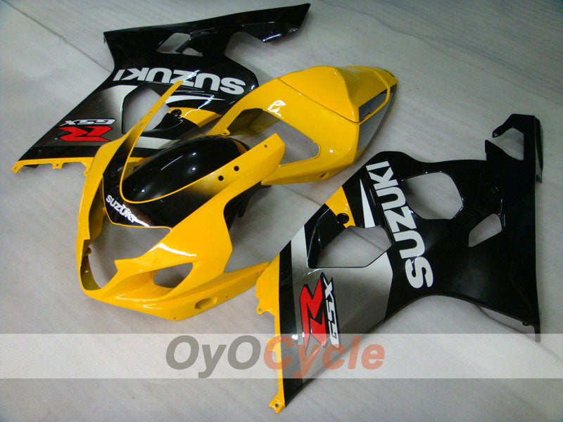 Injection Fairing kit for 04-05 GSX R750 - Yellow, Black - Factory Style #OYO87901198 Main image