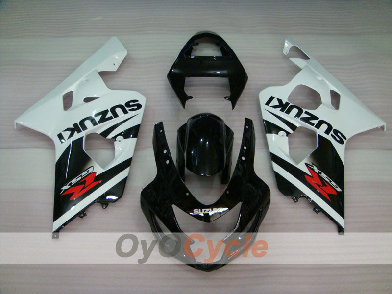 Injection Fairing kit for 04-05 GSXR600 - White, Black - Factory Style #OYO87901374 Secondary image