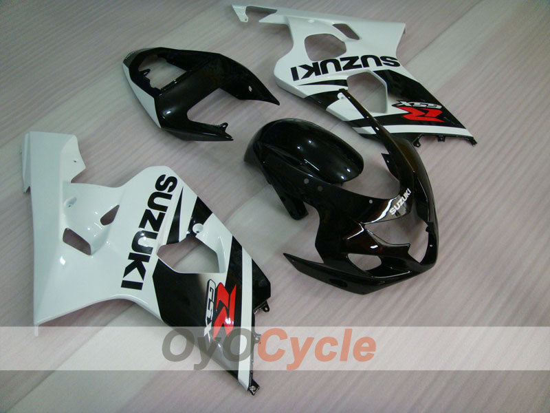 Injection Fairing kit for 04-05 GSXR600 - White, Black - Factory Style #OYO87901374 Main image
