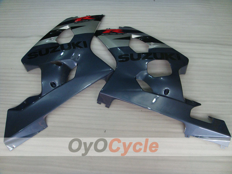 Injection Fairing kit for 04-05 GSXR600 - Black, Silver - Factory Style #OYO87901378