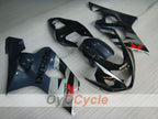 Injection Fairing kit for 04-05 GSXR600 - Black, Silver - Factory Style #OYO87901378