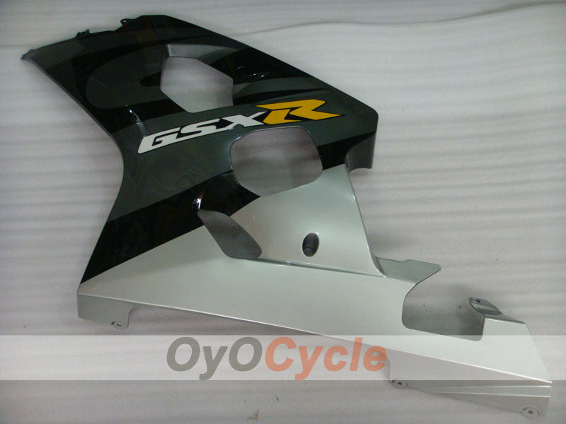 Injection Fairing kit for 04-05 GSXR600 - Black, Silver - Factory Style #OYO87901384