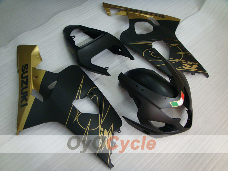 Injection Fairing kit for 04-05 GSXR600 - Yellow, Black, Matte - Factory Style #OYO87901387 Main image