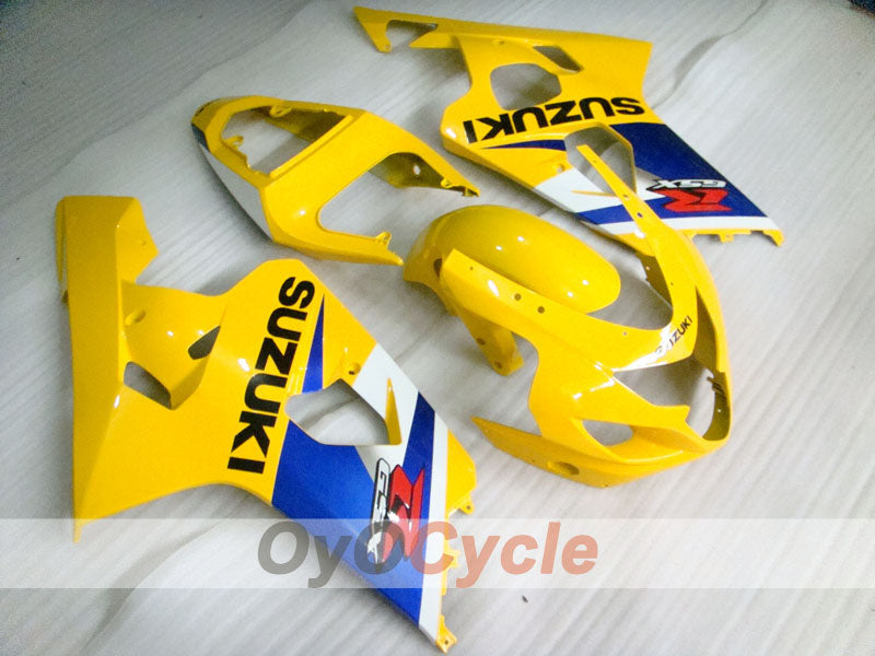 Injection Fairing kit for 04-05 GSX R750 - Yellow, Blue - Factory Style #OYO87901219 Main image