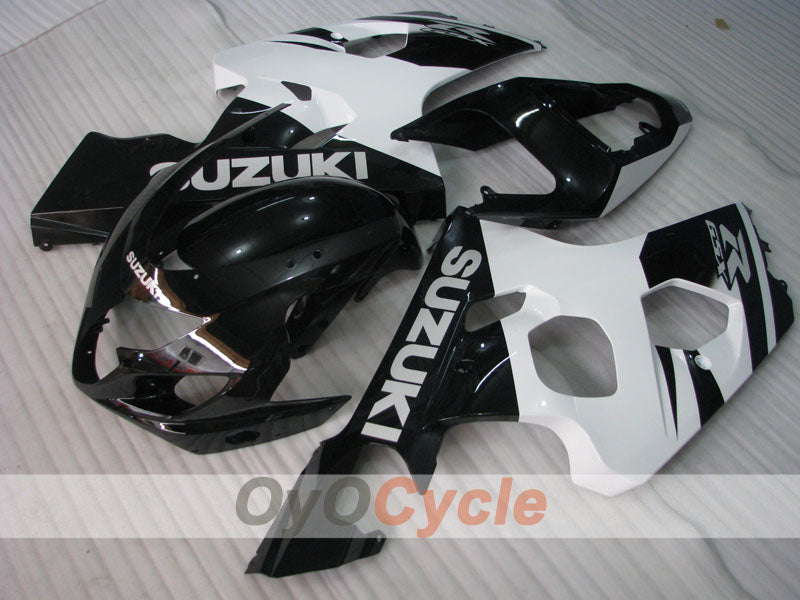 Injection Fairing kit for 04-05 GSXR600 - White, Black - Factory Style #OYO87901395