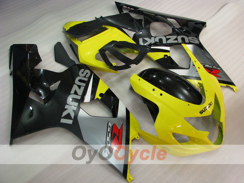 Injection Fairing kit for 04-05 GSXR600 - Yellow, Black - Factory Style #OYO87901396