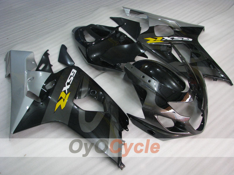 Injection Fairing kit for 04-05 GSX R750 - Black, Grey - Factory Style #OYO87901225 Main image