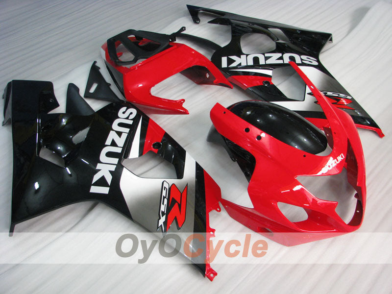 Injection Fairing kit for 04-05 GSX R750 - Red, Black - Factory Style #OYO87901227