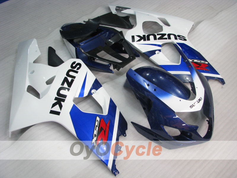 Injection Fairing kit for 04-05 GSXR600 - Blue, White - Factory Style #OYO87901406 Main image