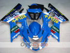 Injection Fairing kit for 04-05 GSXR600 - Blue, Black - DUNLOP, Rizla+ #OYO87901419