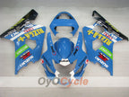 Injection Fairing kit for 04-05 GSXR600 - Blue, Black - DUNLOP, Rizla+ #OYO87901421