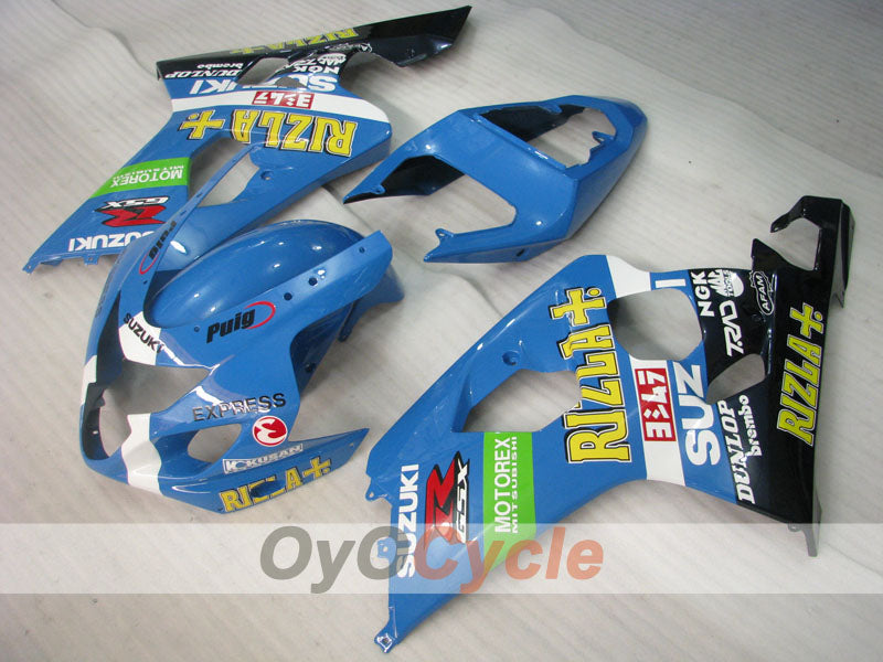 Injection Fairing kit for 04-05 GSXR600 - Blue, Black - DUNLOP, Rizla+ #OYO87901421 Secondary image