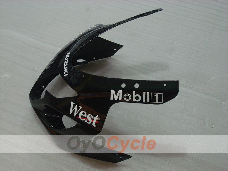 Injection Fairing kit for 04-05 GSXR600 - White, Black - West #OYO87901423