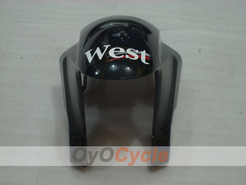 Injection Fairing kit for 04-05 GSXR600 - White, Black - West #OYO87901423