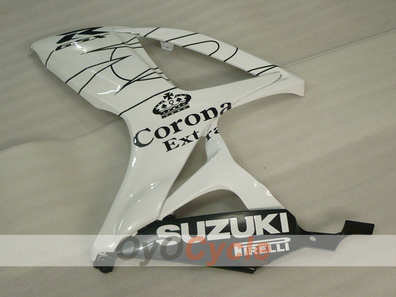 Injection Fairing kit for 06-07 GSX R750 - White, Black - Corona #OYO87901272