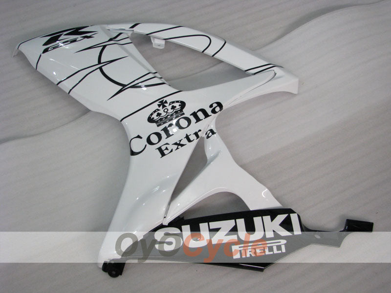 Injection Fairing kit for 06-07 GSX R600 - White, Black - Corona #OYO87901446