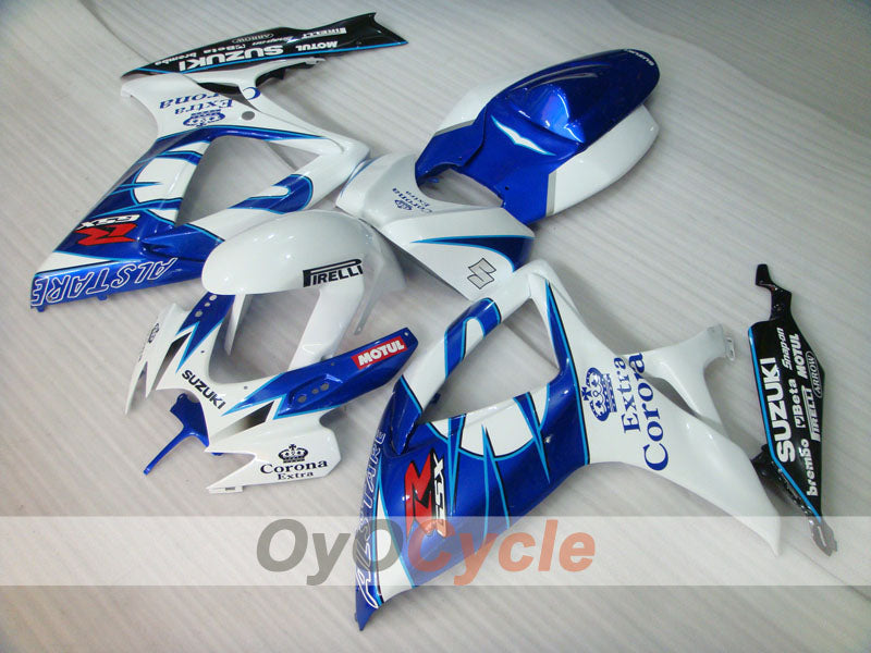 Injection Fairing kit for 06-07 GSX R600 - Blue, White - Corona #OYO87901448 Secondary image