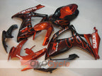 Injection Fairing kit for 06-07 GSX R600 - Orange, Black - Flame #OYO87901497